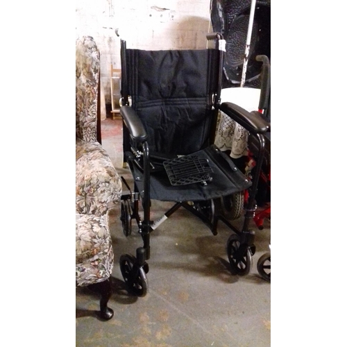 419 - Care co small wheel wheel chair, used once