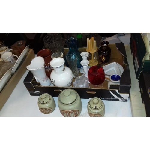 242 - Job lot of assorted pottery and glassware etc