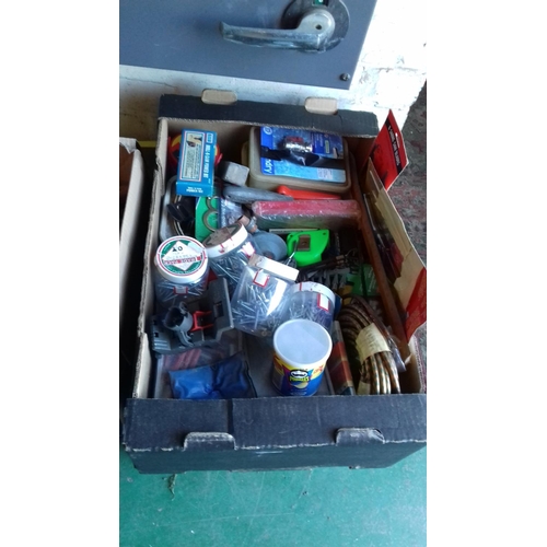 3 - 7 x boxes of assorted miscellaneous garage & shed clearance tools and hardware