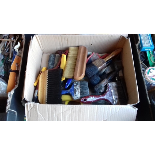 3 - 7 x boxes of assorted miscellaneous garage & shed clearance tools and hardware