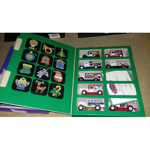 150 - Cameo collectables 99732 the Christmas collection 10 vintage model vehicles box set