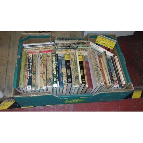 237 - 4 x boxes of assorted vintage and modern flower and gardening books