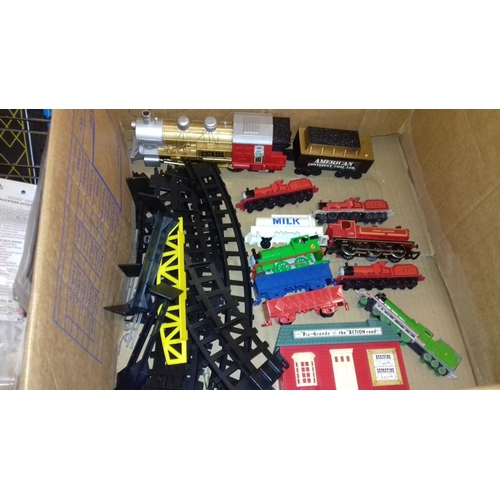 248 - Box of assorted model trains for spare and repair