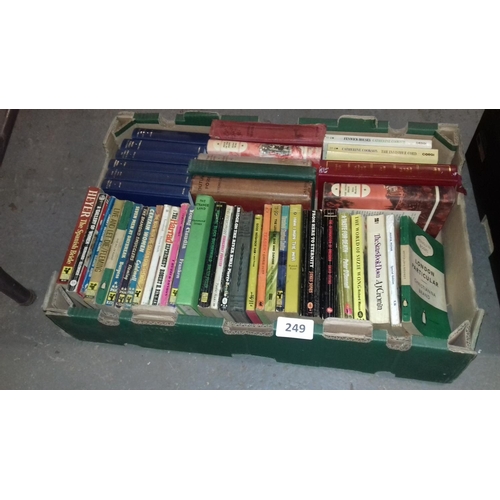 249 - 6 x assorted boxes of books and annuals etc.