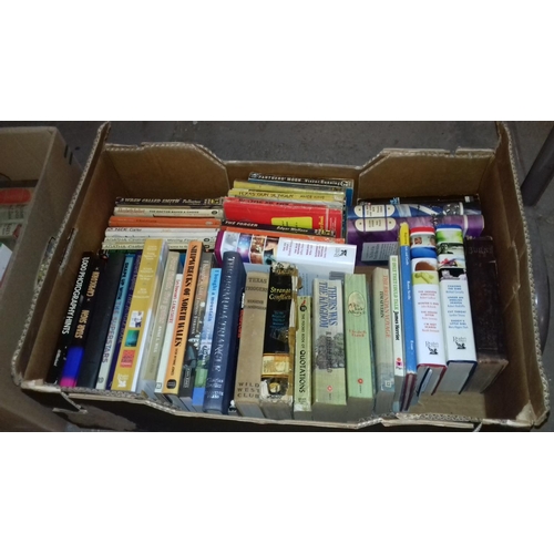 249 - 6 x assorted boxes of books and annuals etc.