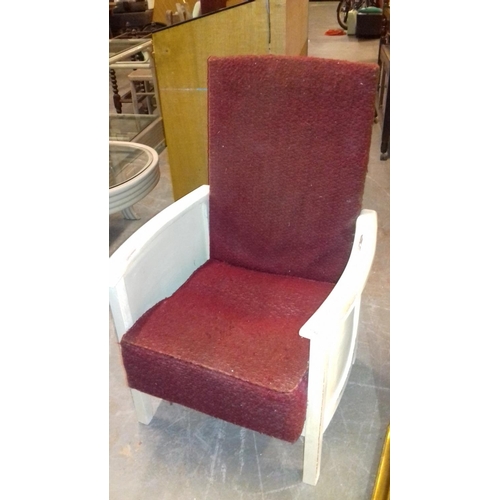 308 - Vintage (up-cycled) reclining fireside chair