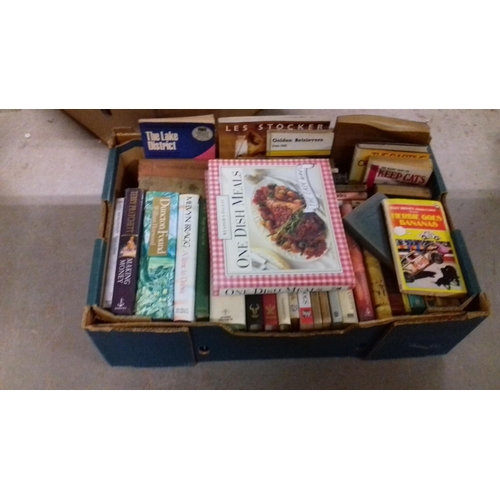 178 - 5 x boxes of assorted old books etc