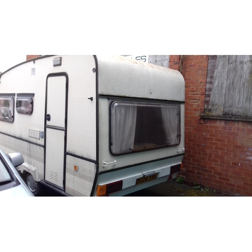 235 - Knowsley eros 3 berth 4 touring caravan in good general condition with no leaks. comes with awning