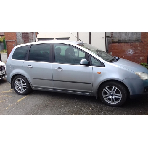 234 - 2004 registered silver ford focus c-max zetec mpv. 1800 cc petrol with mot to 2018