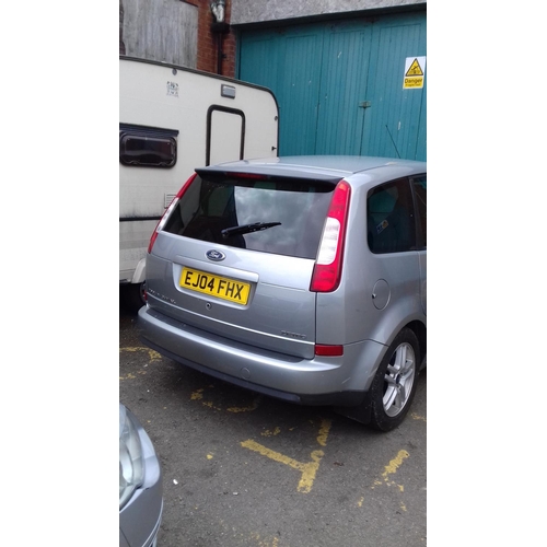 234 - 2004 registered silver ford focus c-max zetec mpv. 1800 cc petrol with mot to 2018