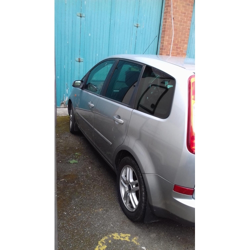 234 - 2004 registered silver ford focus c-max zetec mpv. 1800 cc petrol with mot to 2018