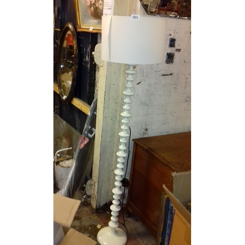 401 - Modern cream floor stand lamp