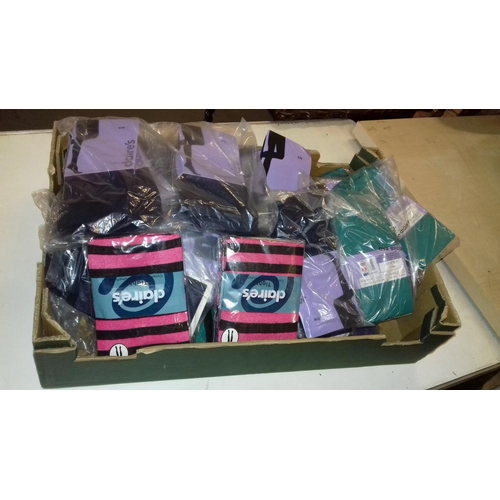 248 - Box of 50+ assorted new Claires accessories ladies tights