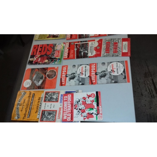 91 - Bundle of assorted, 1960/2014, Liverpool fc football programmes, books, newspapers etc