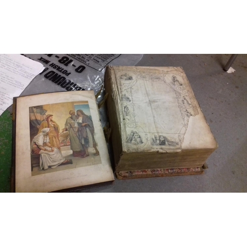 193 - Early 1800's  family bible in average condition with entries dating from 1833