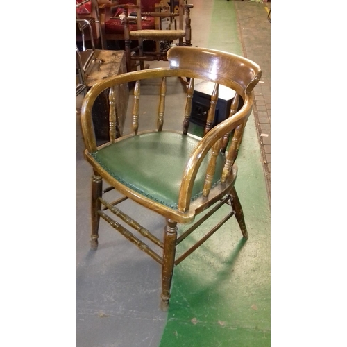 441 - Oak windsor office chair