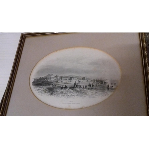 12 - 27 x 22 cm framed victorian thomas catherall chester picture of rhyl