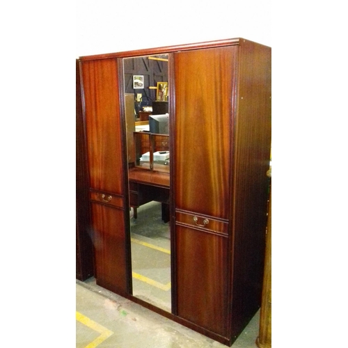 429 - Stateroom bedroom set consisting of 2 x triple wardrobes and vanity desk/dressing table