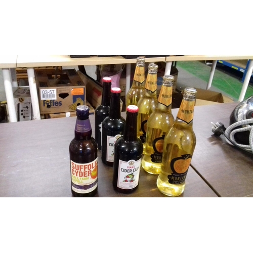 64 - Bundle of unopened house clearance cider being montano, pimms & suffolk