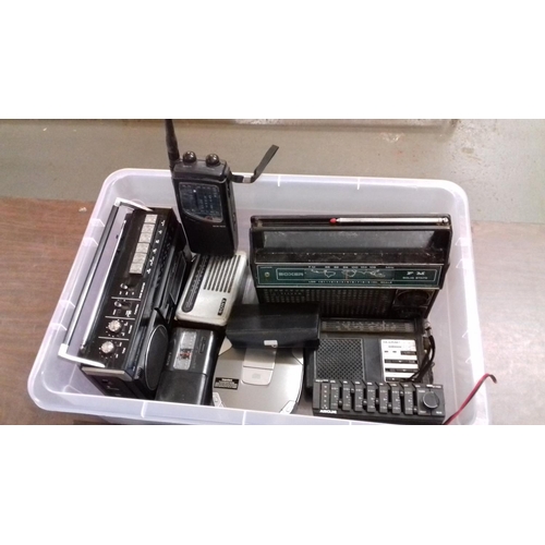 225 - Job lot of assorted transistor radios and portable cassette recorders, some working but sold as spar... 