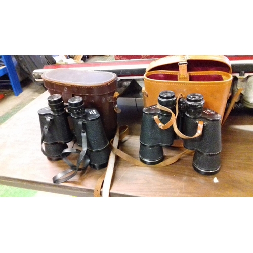 39 - 2 x pairs of binoculars in cases being viper 16 x 50 & dollond 10 x 50