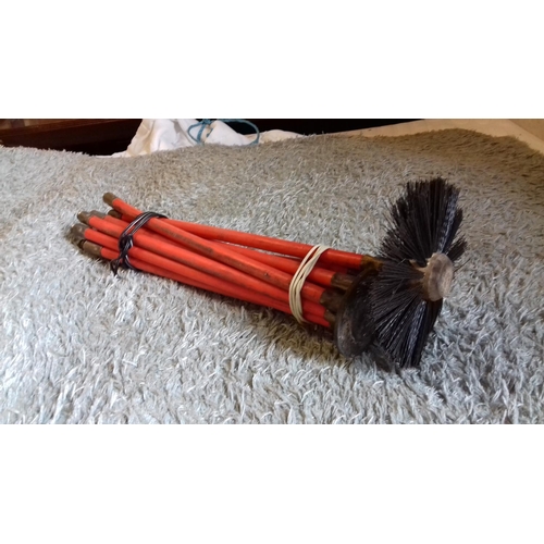 168 - Set of chimney sweeps brushes