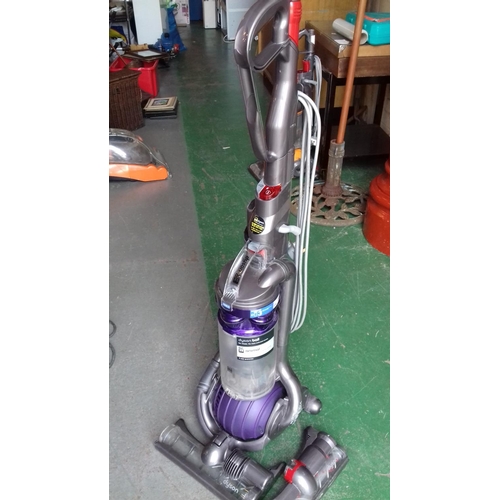 16 - Dyson dc25 upright vac, working but brush missing and other non related dyson brush