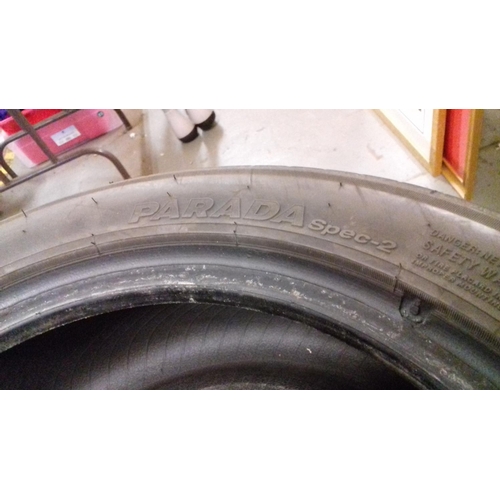 293 - Parada spec-2 195/50 R15 low profile tubeless tyres with plenty of life left, originally bought for ... 