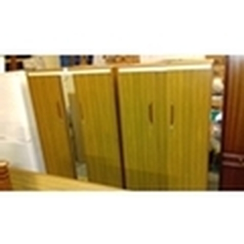 470 - Albro 3 piece bedroom suite of 2 x double wardrobes and dressing table