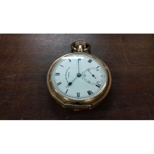 692 - Sir John Bennett ltd London 'the spartan' 15 jewel pocket watch, works intermittently