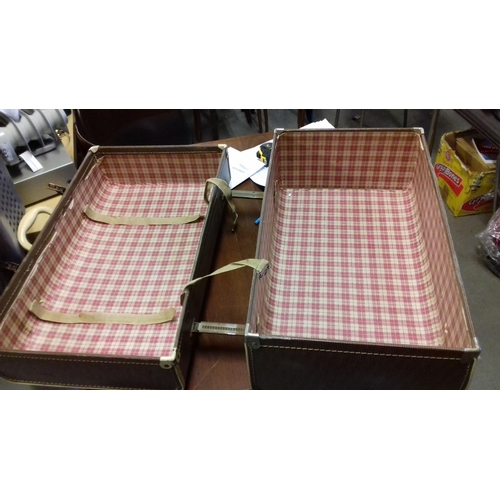 2 - Vintage Paxall extending suitcase