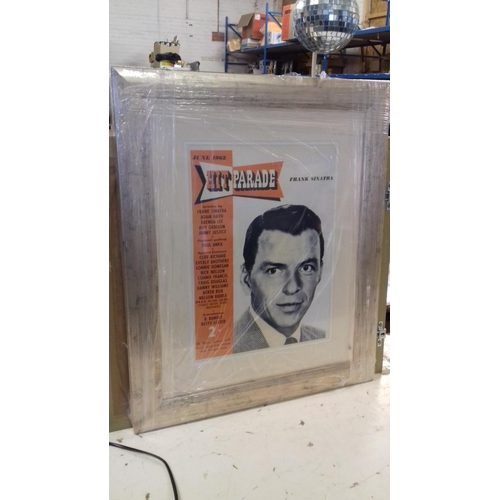 536 - Acquired from granada offices closing auction 60 x 50 cm antique gold colour framed movie legends ph... 