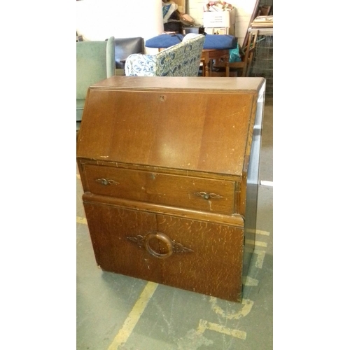 465 - 76 x 45 x 96 cm single drawer bureau