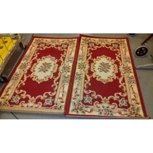 216 - Pair of Imperial rug collection traditional patterned 150 x 80 cm rugs