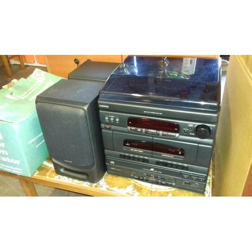 530 - Samsung 3 cd changer midi hi-fi system with speakers model SCM-7450