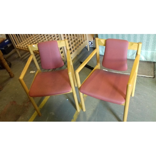 463 - Pair of modern Ercol easy chairs with easy wipe fabric