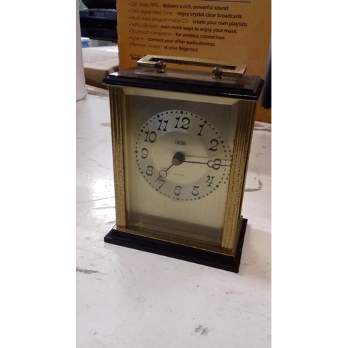 40 - Smiths quartz carriage clock