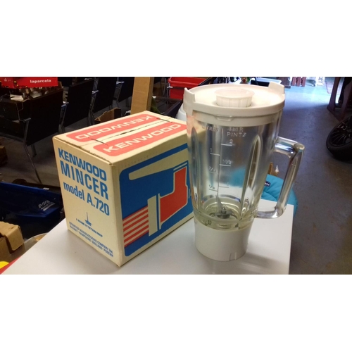 83 - New and unopened Kenwood model A.720 mincer & glass blender jug