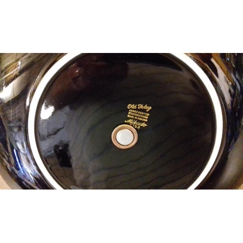 87 - 21 cm diameter Old Foley 'Mikado' black and gold cake plate