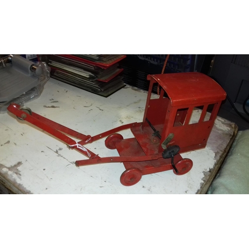 230 - 1950/60's tin toy crane