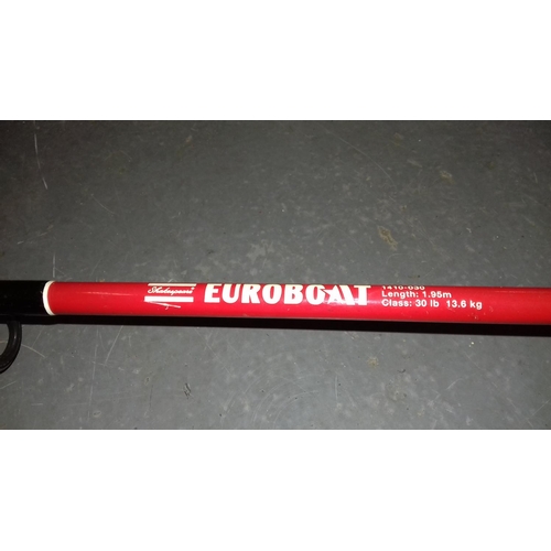 9 - Shakespeare Euroboat 1.95 mtr fishing rod with Sigma reel