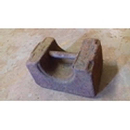 28 - Old 56 ib cast iron weight