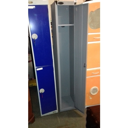 513 - Metal 6 ft single door locker