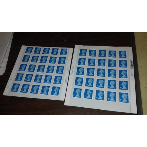 101 - 50 x unused Royal Mail self adhesive 2nd class stamps