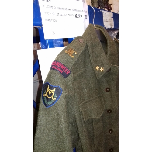 187 - Woolen Army jacket with badges