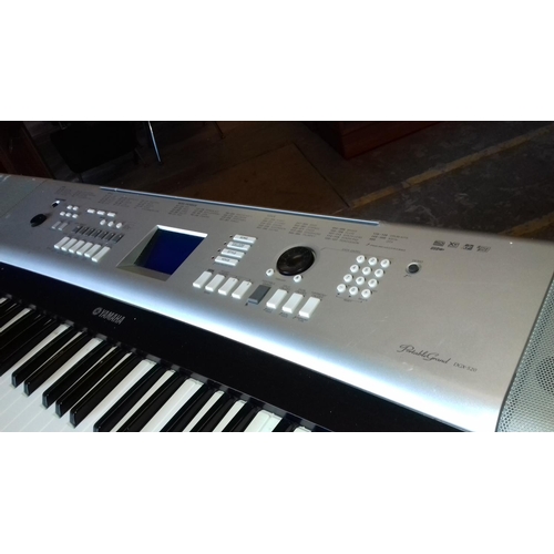 502 - Yamaha portable grand DGX-520 digital piano, believed to be working but no power supply