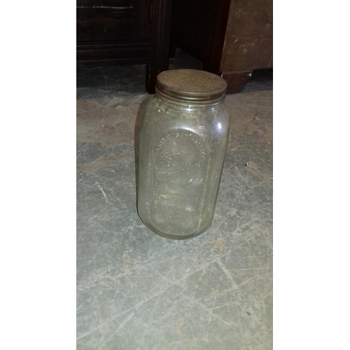 58 - Vintage Sanatogen glass jar