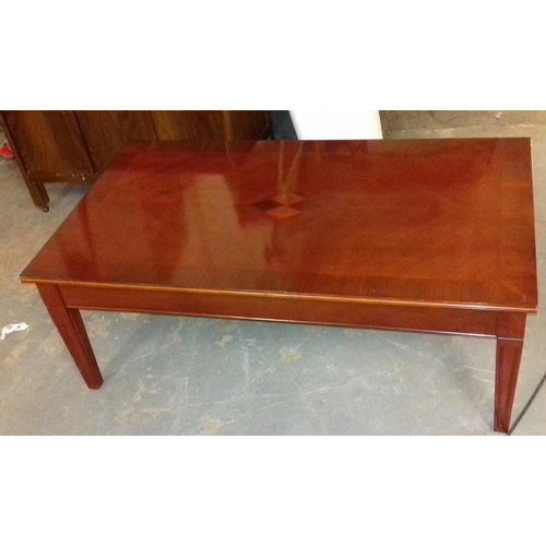 444 - Inlaid look 120 x 68 cm coffee table