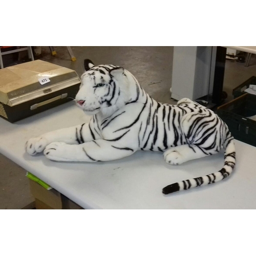 16 - Large snow tiger soft toy