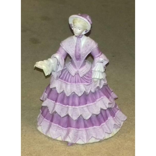 28 - Approx 19 cm tall Wedgwood Spink limited edition (656/10,000) 185 great exhibition lady figurine